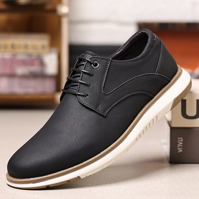 Black men's formal shoes - leather dress shoes for office and business occasions
