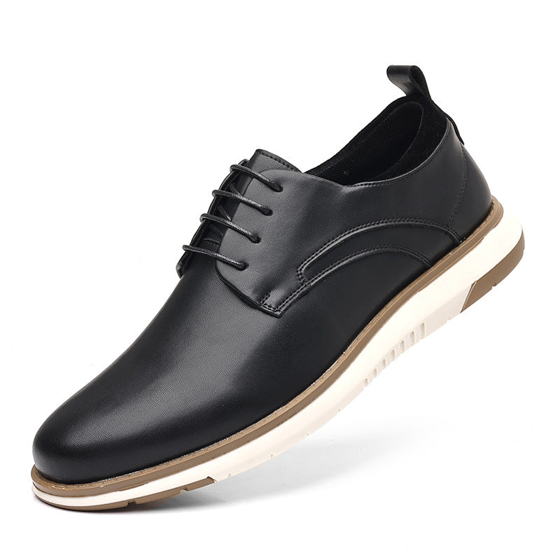 Black men's formal shoes - leather dress shoes for office and business occasions