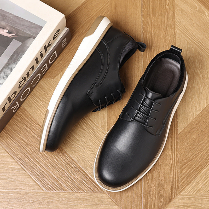 Men’s Pointed Toe Lace-Up Shoes – Lightweight Business Casual