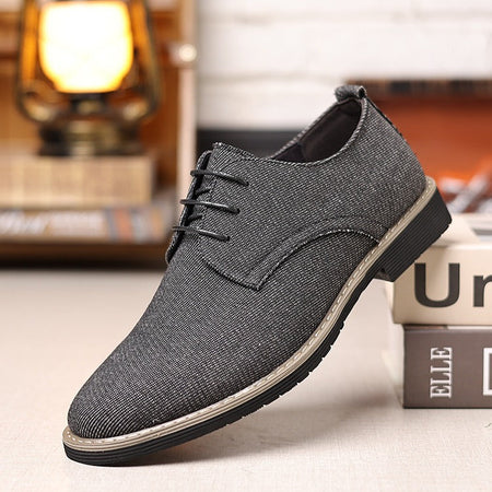 Black men's formal shoes - leather dress shoes for office and business occasions