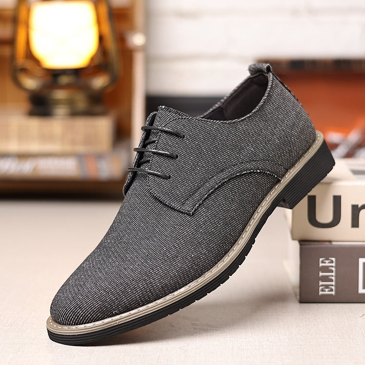 Black men's formal shoes - leather dress shoes for office and business occasions