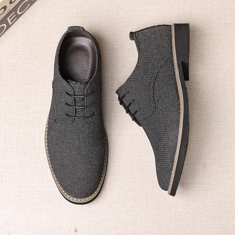 Men’s Suede Leather Casual Shoes – Lightweight Anti-Slip