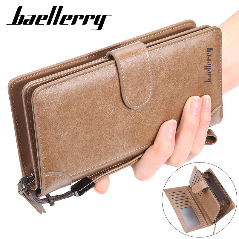 Men’s Baellerry Long Wallet Clutch – Large Capacity Business