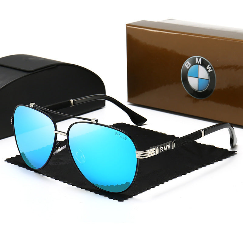 Men’s Polarized Driving Sunglasses – UV400 Retro Metal Frame