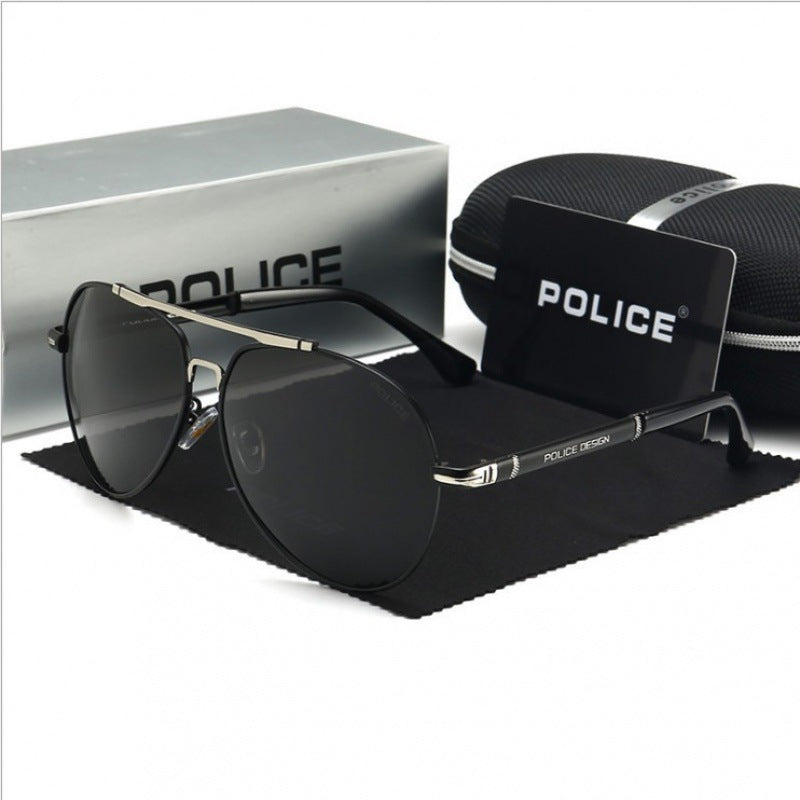 Men’s Polarized Driving Sunglasses – UV400 Metal Square Frame