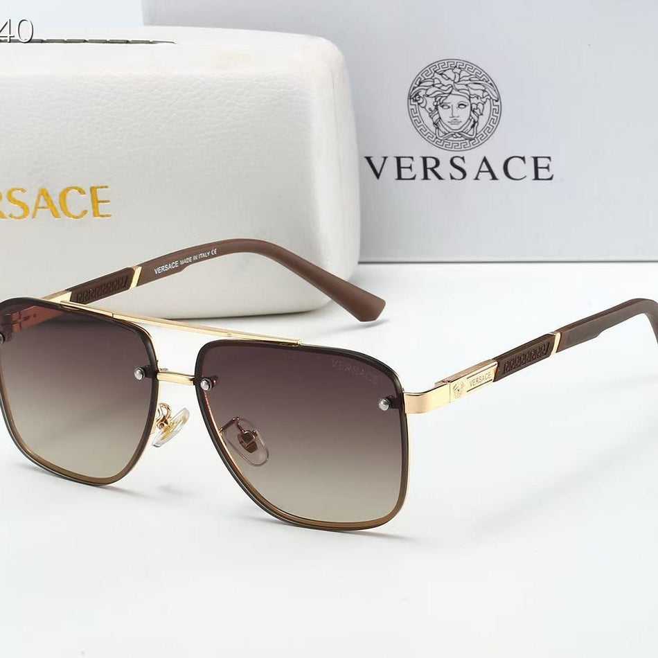 Retro Square Metal Sunglasses – UV400 Unisex Fashion Style