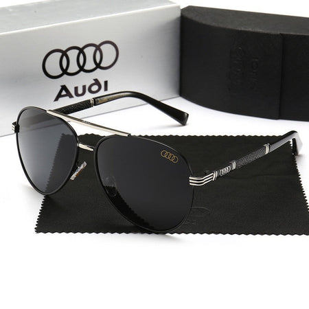 Gold Frame Black Film sunglasses - UV-protective eyewear with lightweight frame for men