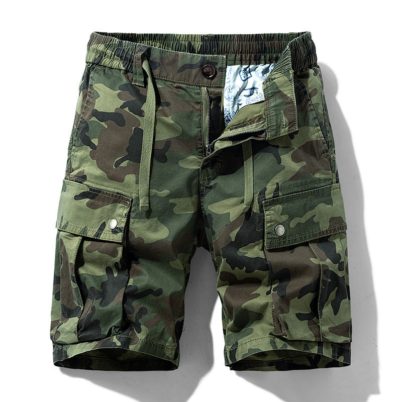 Men’s Camouflage Cargo Shorts Cotton Blend Loose Fit Summer Shorts