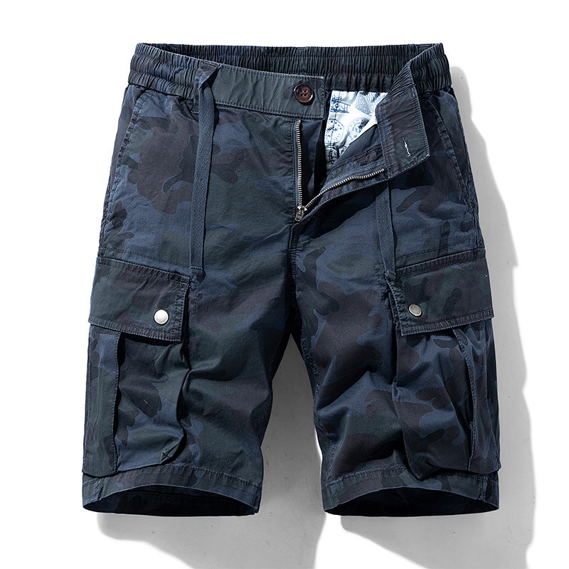 Men’s Camouflage Cargo Shorts Cotton Blend Loose Fit Summer