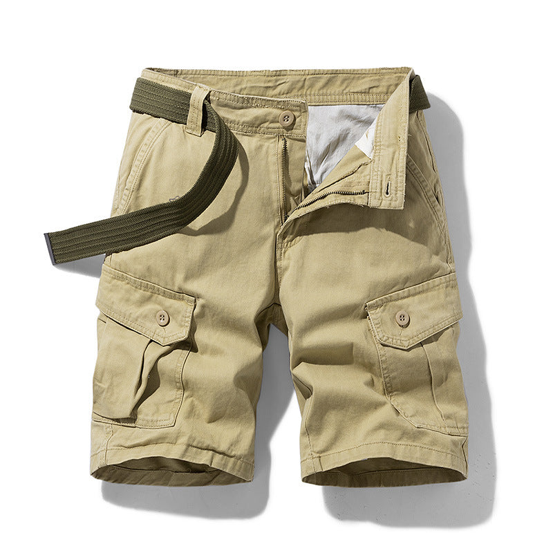 Men’s Work Shorts Cotton Multi-Pocket Loose Fit Summer Casual