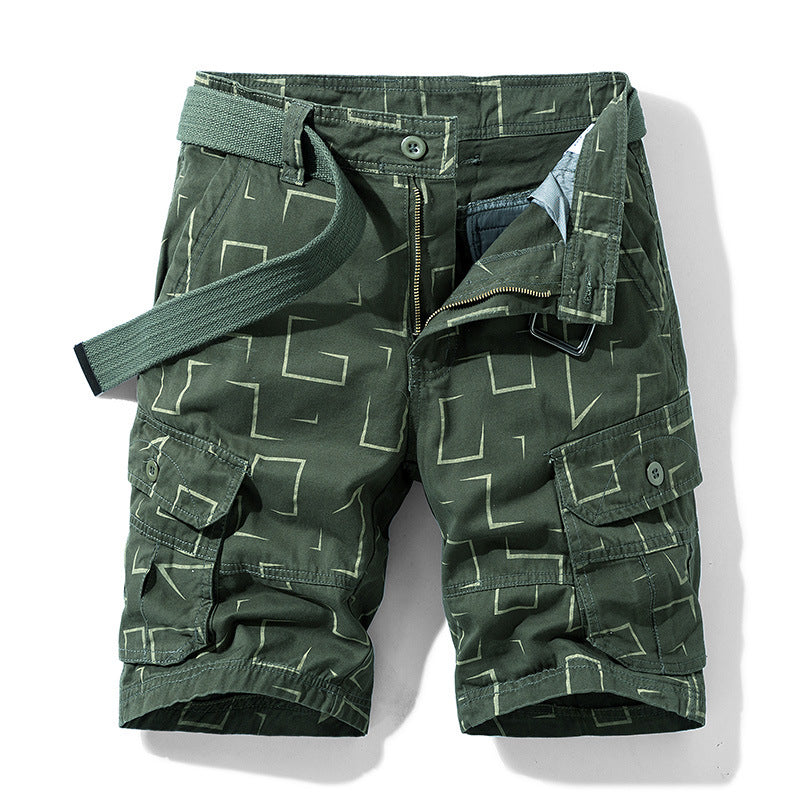 Men’s Workwear Shorts Loose Fit Multi-Pocket Casual Summer Pants