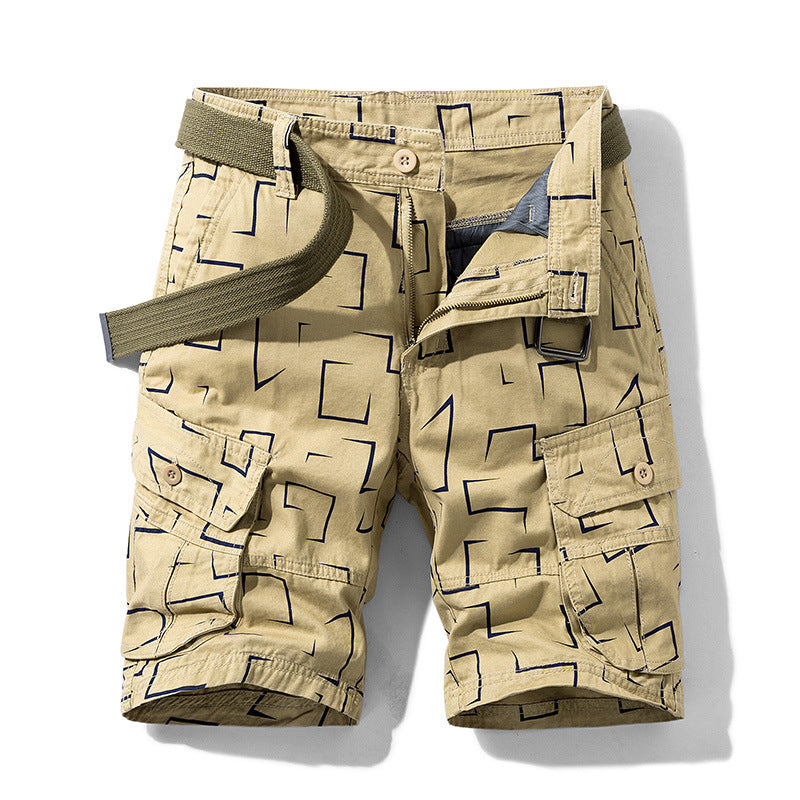 Men’s Workwear Shorts Loose Fit Multi-Pocket Casual Summer Pants