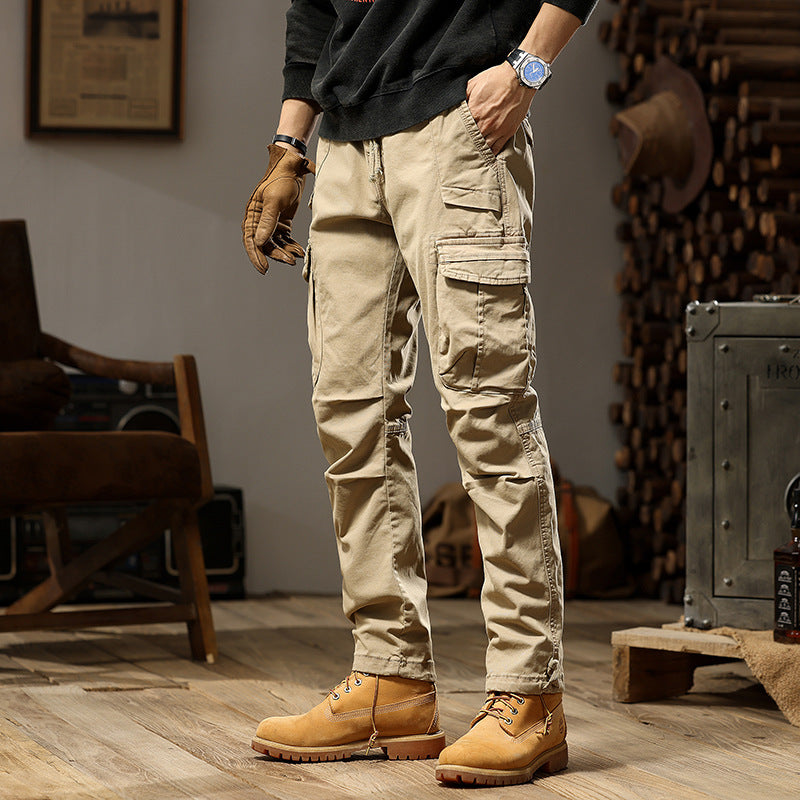 Men’s High Street Cargo Pants Loose Fit Functional Casual