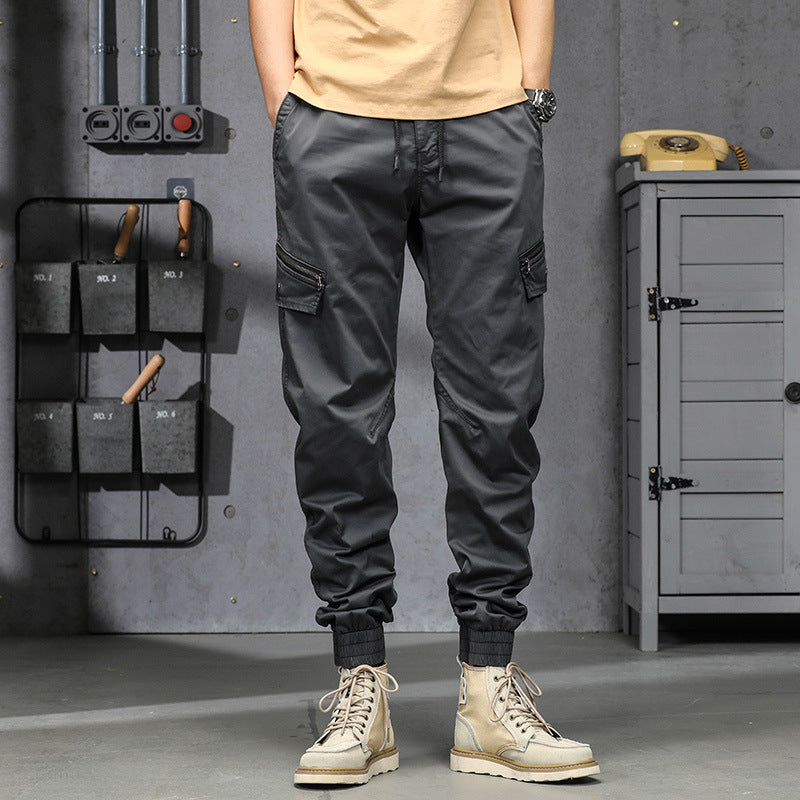 Men’s Cargo Jogger Pants – Cotton Blend Streetwear Trousers