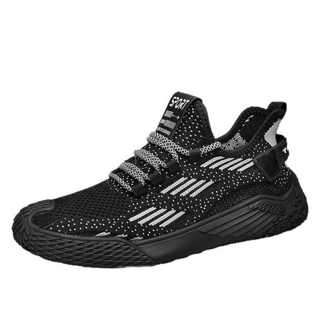 Mx-S1101 Black men's sneakers - casual athletic shoes with cushioned comfortable sole