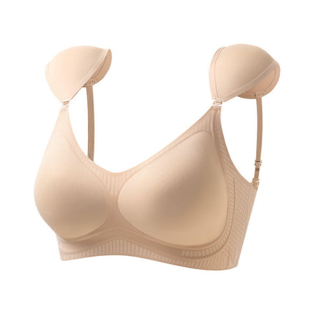 Foundation skin seamless liquid foundation bra with right angle shoulder support