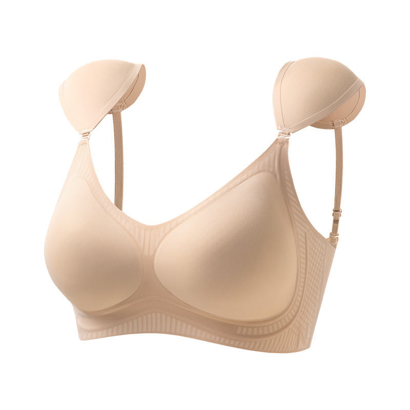 Foundation skin seamless liquid foundation bra with right angle shoulder support