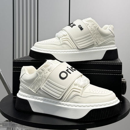 Xfs-Bc11 White Red men's sneakers - casual athletic shoes with cushioned comfortable sole