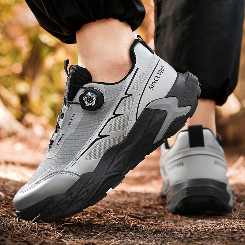 Men’s Rotating Buckle Breathable Dad Casual Sneakers