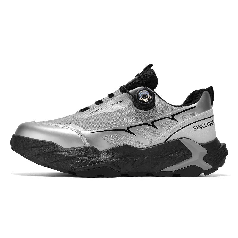Yg-Lb675 Black Gray men's sneakers - casual athletic shoes with cushioned comfortable sole