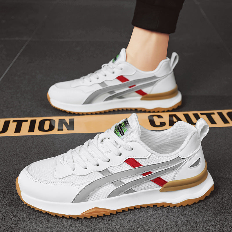 Men’s Contrast Color Platform Low-Top Casual Sneakers
