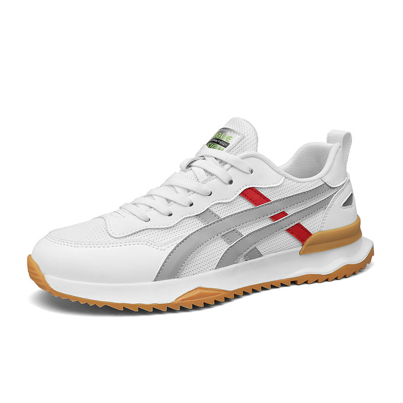 Jp-Lq611 White Gray men's sneakers - casual athletic shoes with cushioned comfortable sole