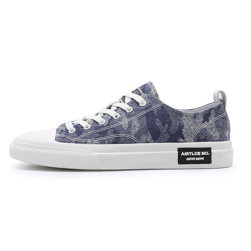 Hj-T8885 Blue men's sneakers - casual athletic shoes with cushioned comfortable sole
