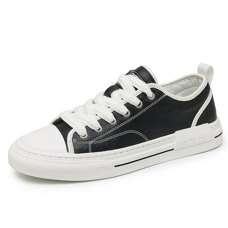 Gg-D22326 Black men's sneakers - casual athletic shoes with cushioned comfortable sole