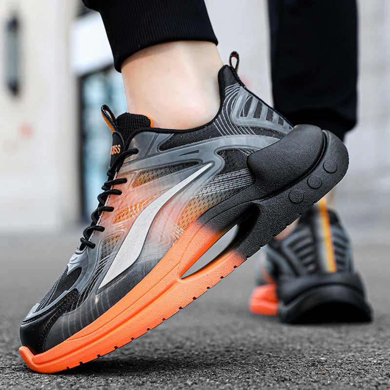 Men’s Korean Style Gradient Color Dad Sneakers