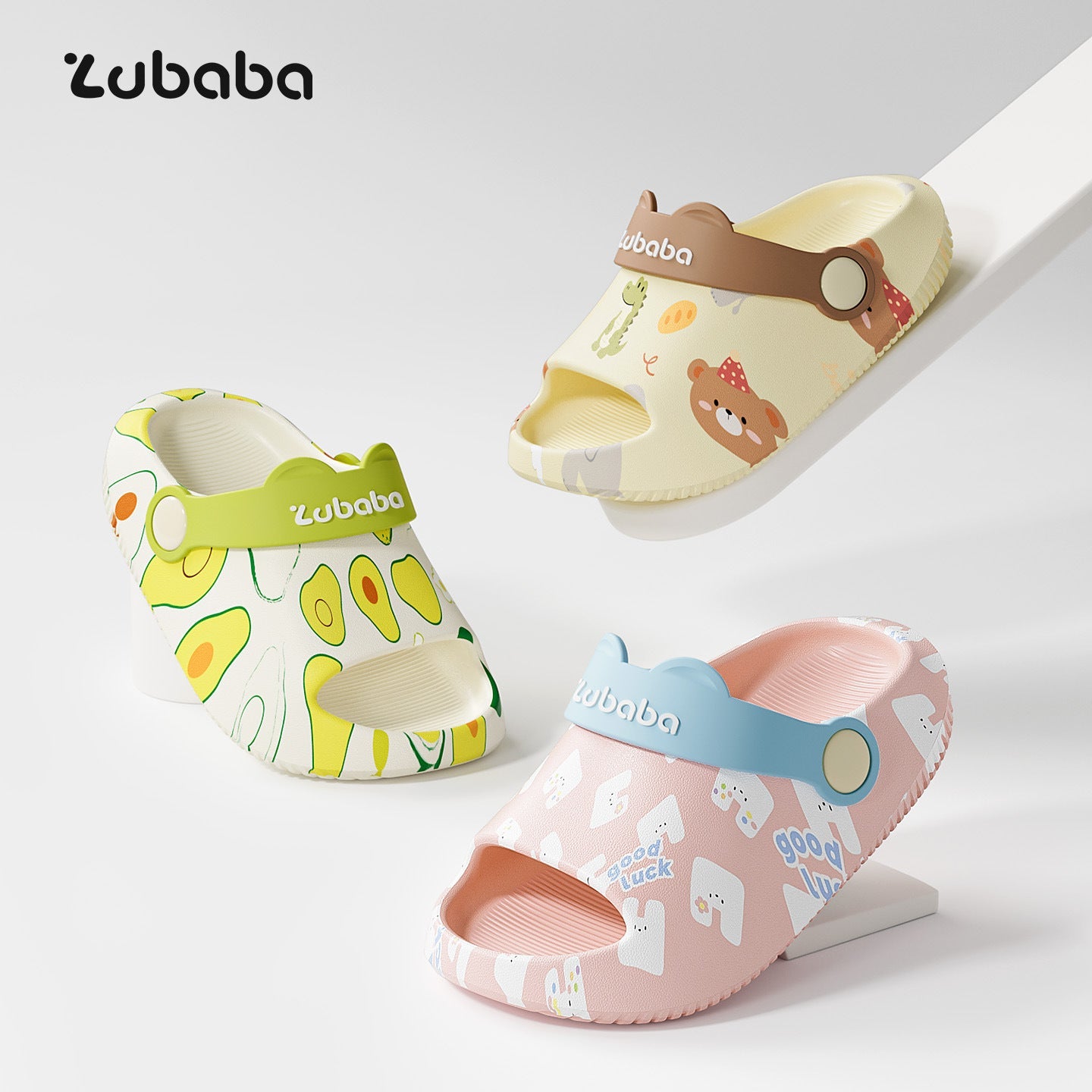 Green girls summer sandals with comfortable and breathable design for outdoor wear