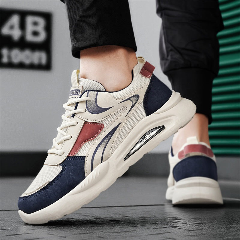 Men’s Mesh Breathable Thick-Soled Running Casual Sneakers