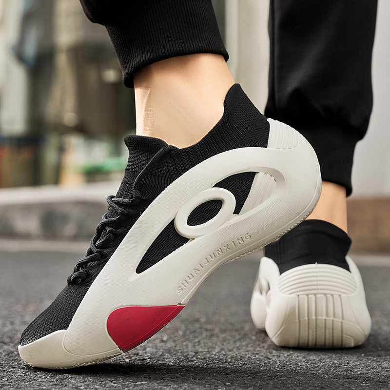 Men’s Summer Sock-Like Lace-Up Casual Running Sneakers