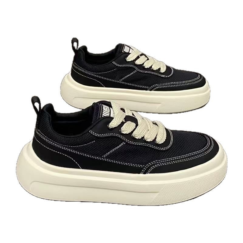 Dm-An456 Black men's sneakers - casual athletic shoes with cushioned comfortable sole