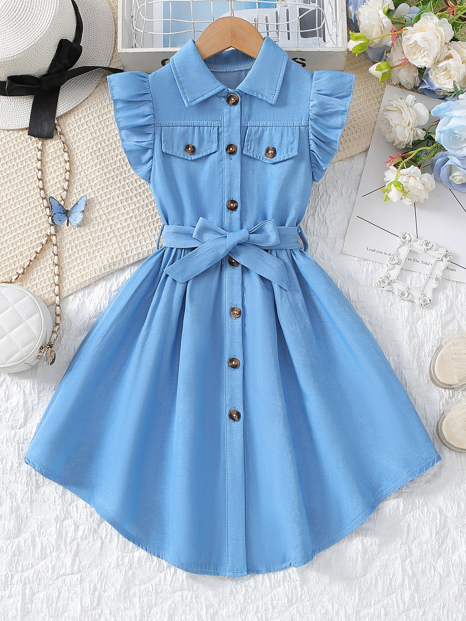 girls princess summer dress for casual and seasonal wear