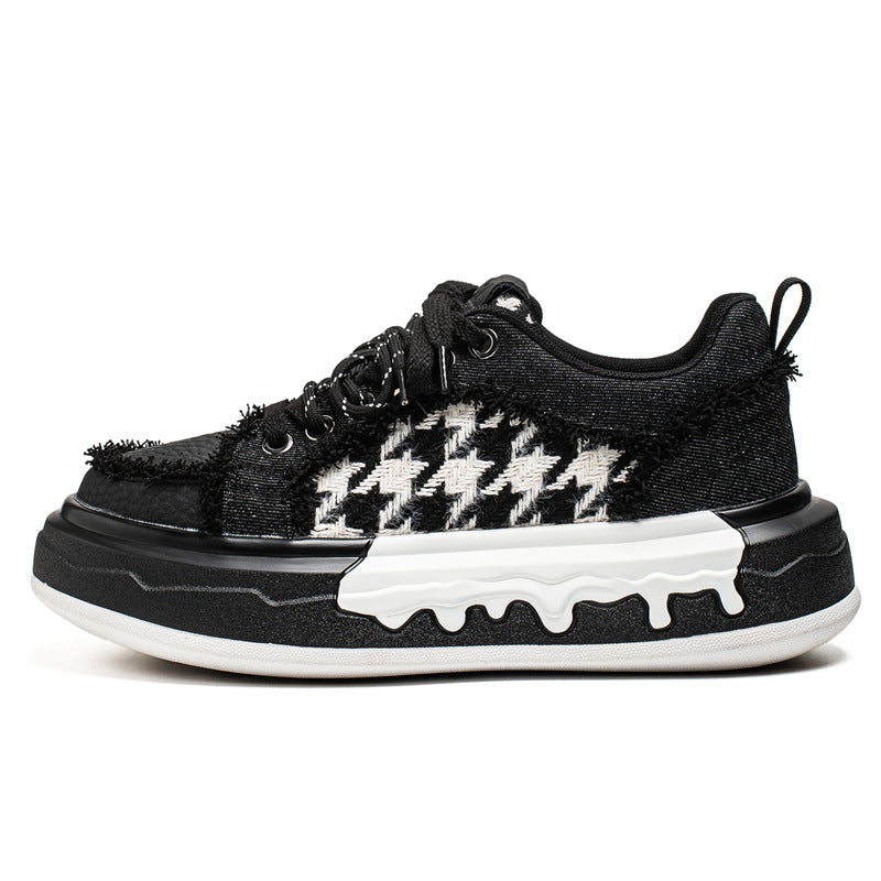 Tj-C2260 Black men's sneakers - casual athletic shoes with cushioned comfortable sole