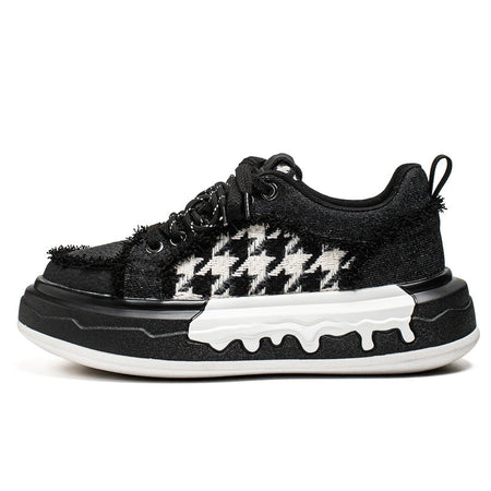 Tj-C2260 Black men's sneakers - casual athletic shoes with cushioned comfortable sole