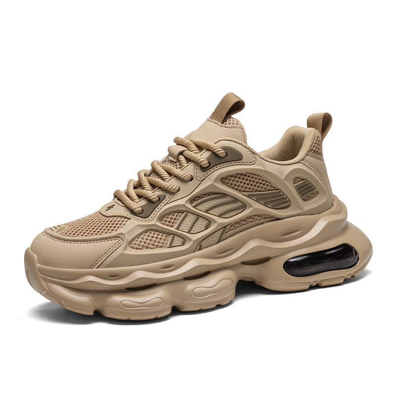Zs-F8965 Black men's sneakers - casual athletic shoes with cushioned comfortable sole