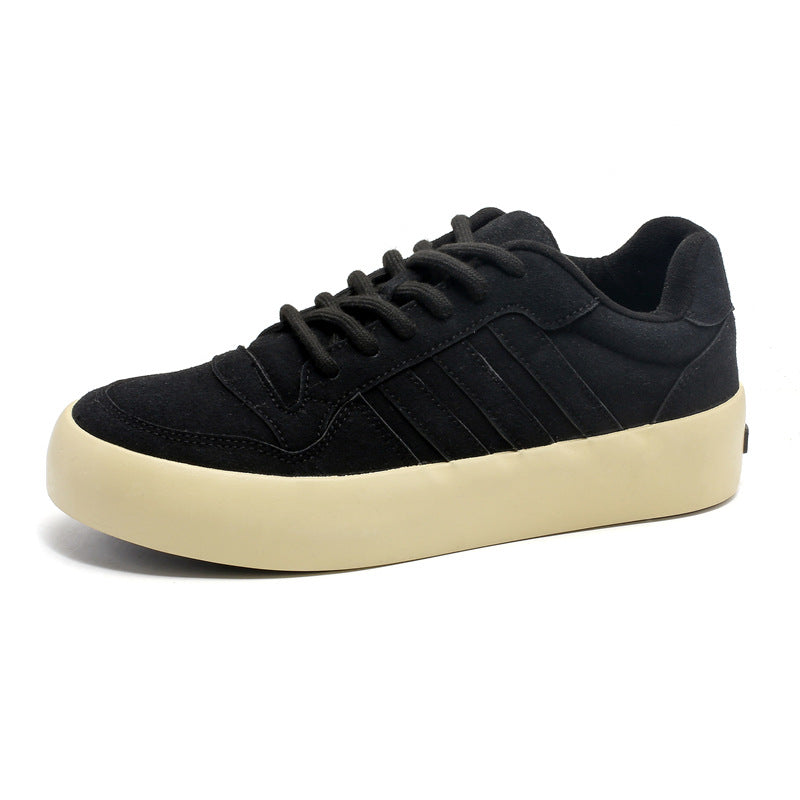 Yh-X175 Black men's sneakers - casual athletic shoes with cushioned comfortable sole