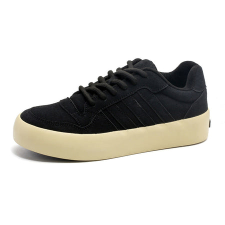 Yh-X175 Black men's sneakers - casual athletic shoes with cushioned comfortable sole