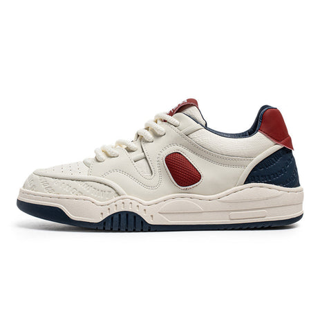 Tj-B892 White men's sneakers - casual athletic shoes with cushioned comfortable sole