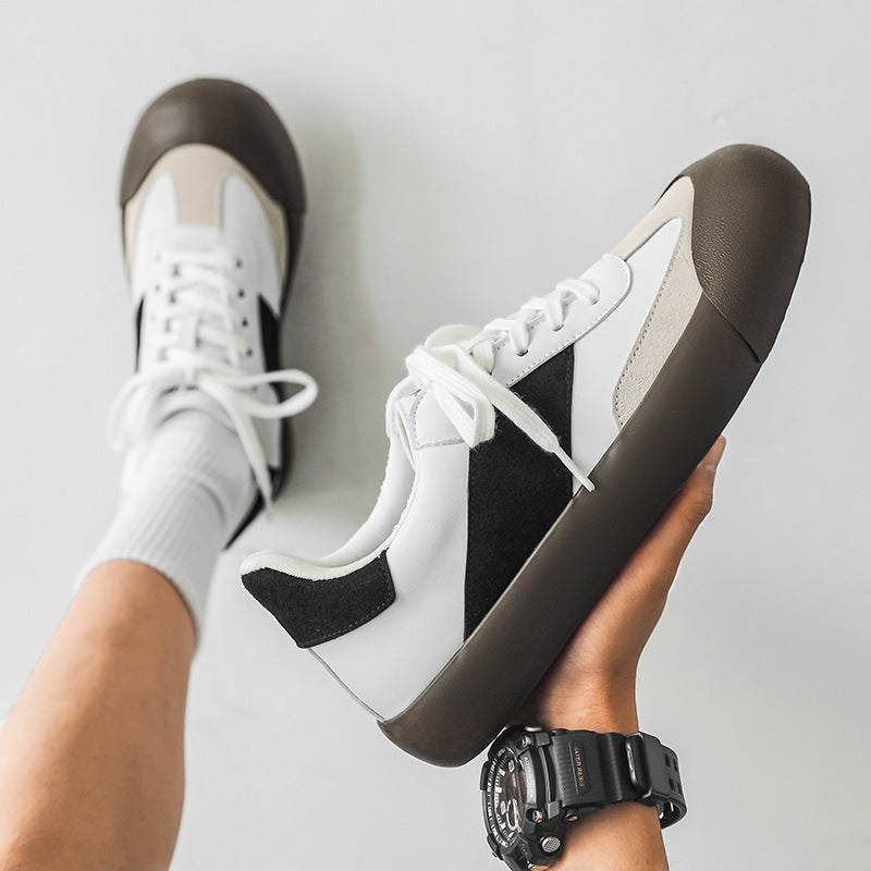 Men’s Korean Style Color-Block Platform Casual Sneakers