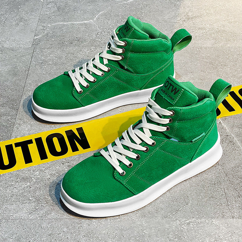 Men’s High-Top Retro Lace-Up Casual Sneakers
