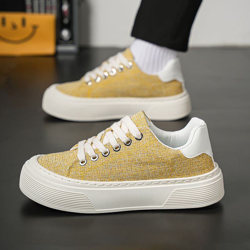 Men’s Low-Top Cloth Breathable Casual Board Sneakers
