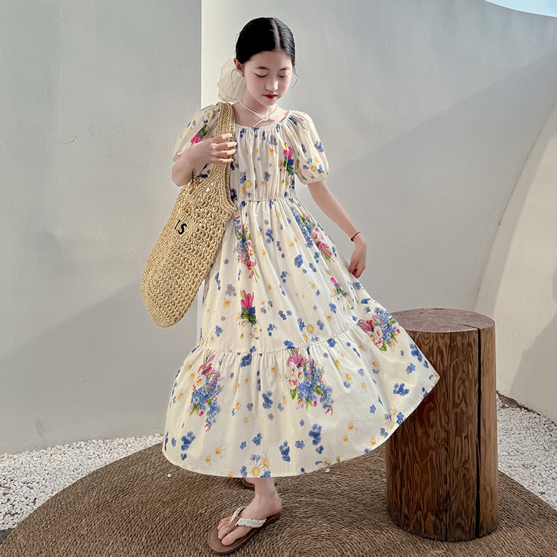 girls princess summer dress for casual and seasonal wear
