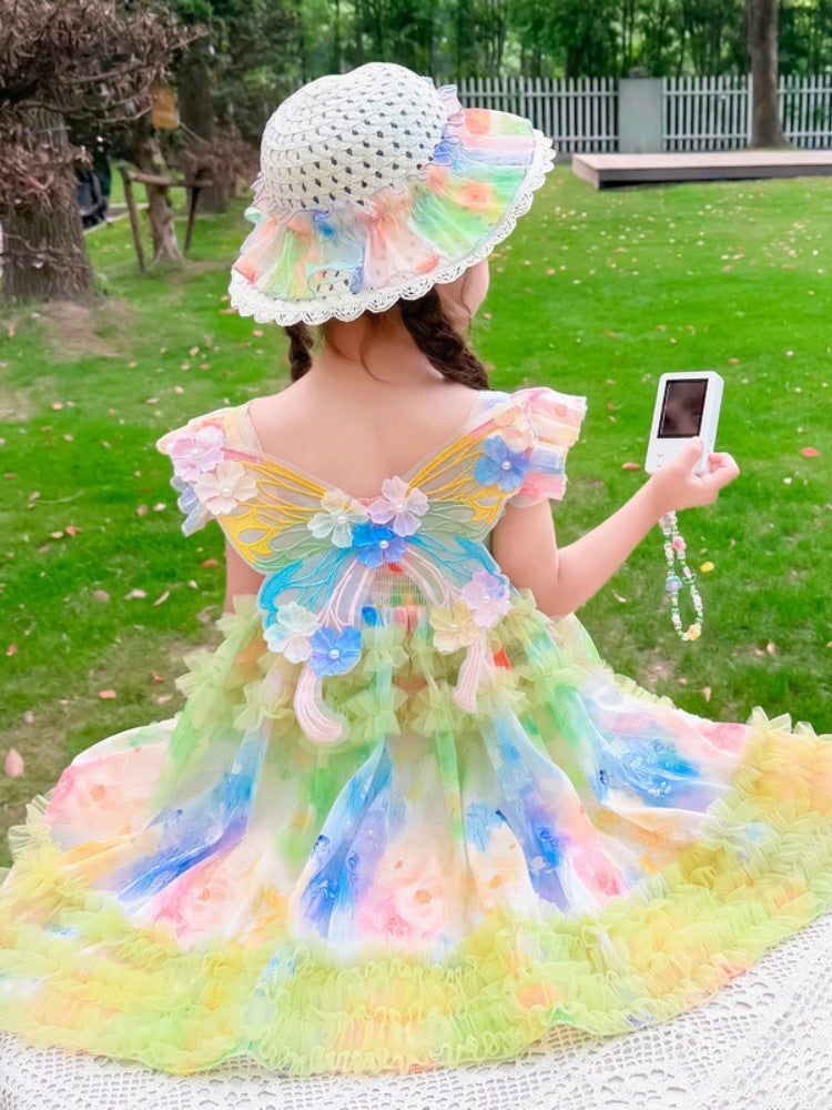 girls princess summer dress for casual and seasonal wear