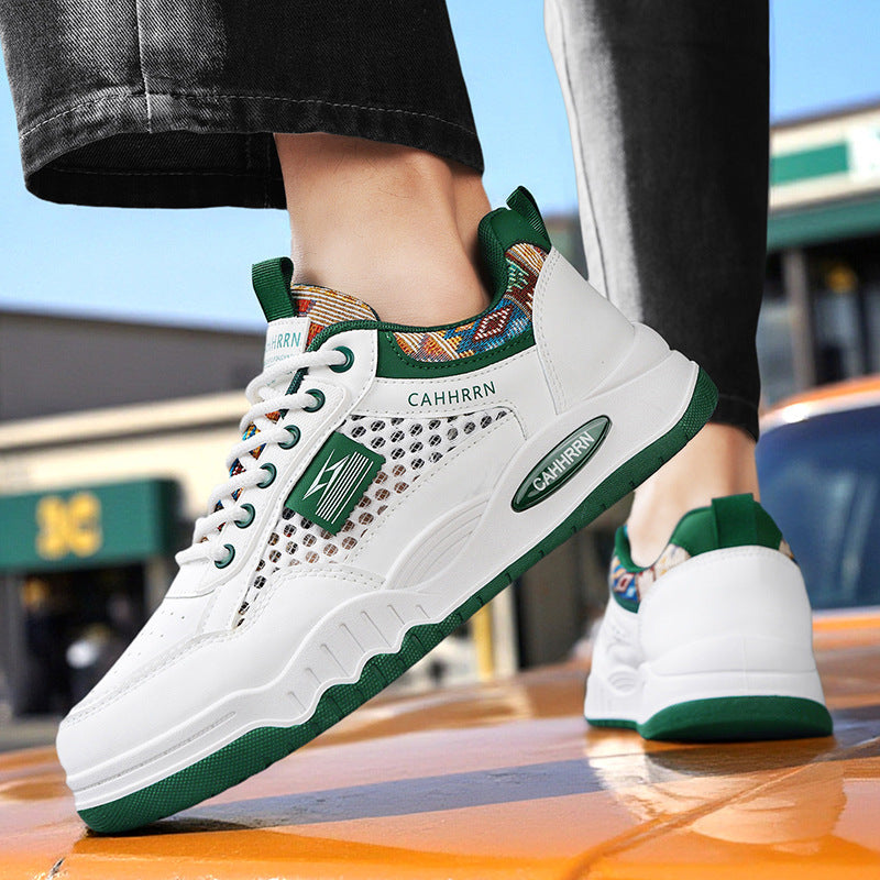 Men’s Korean Style Mesh Breathable Low-Top Sneakers