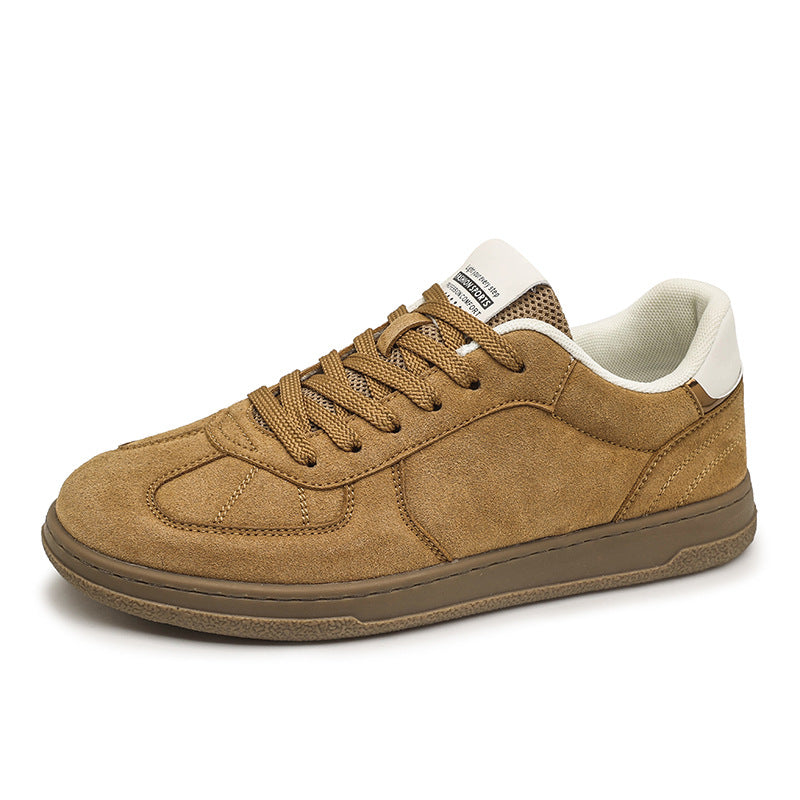 Men’s Korean Style Solid Color Thick-Soled Casual Sneakers