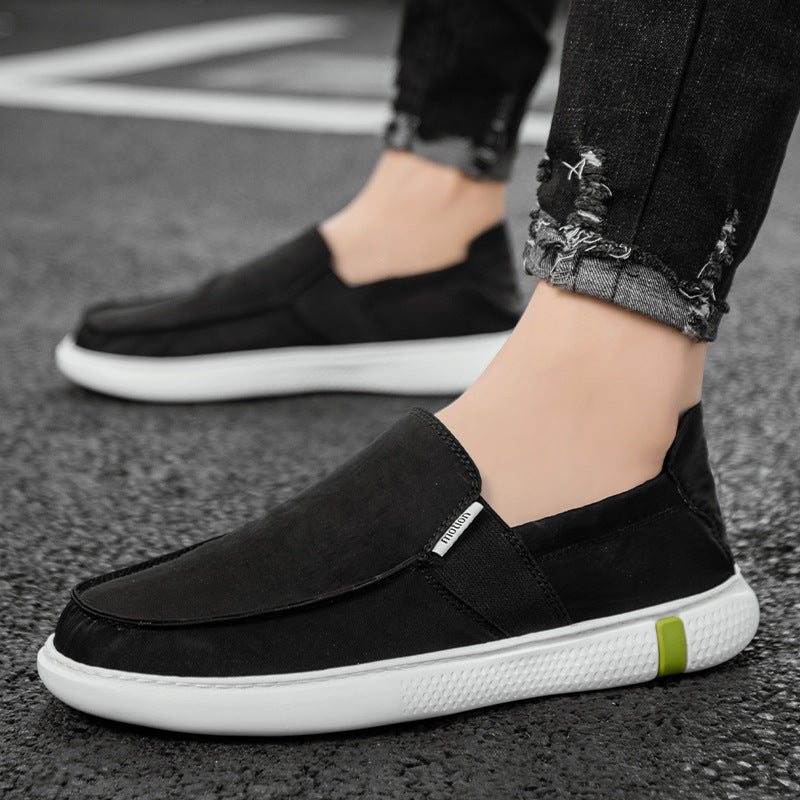 Men’s Slip-On Canvas Low-Top Casual Breathable Sneakers