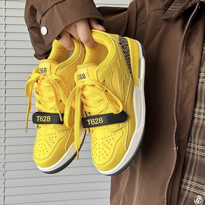 Men’s Korean Style Lace-Up Casual Sneakers