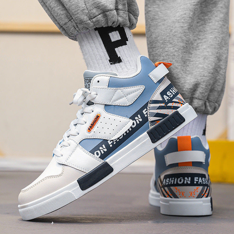 Men’s High-Top White Casual Sneakers